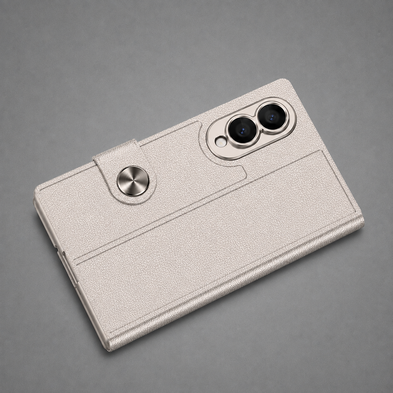 Premium Leather Flip Case For Galaxy Z Fold 8 Series