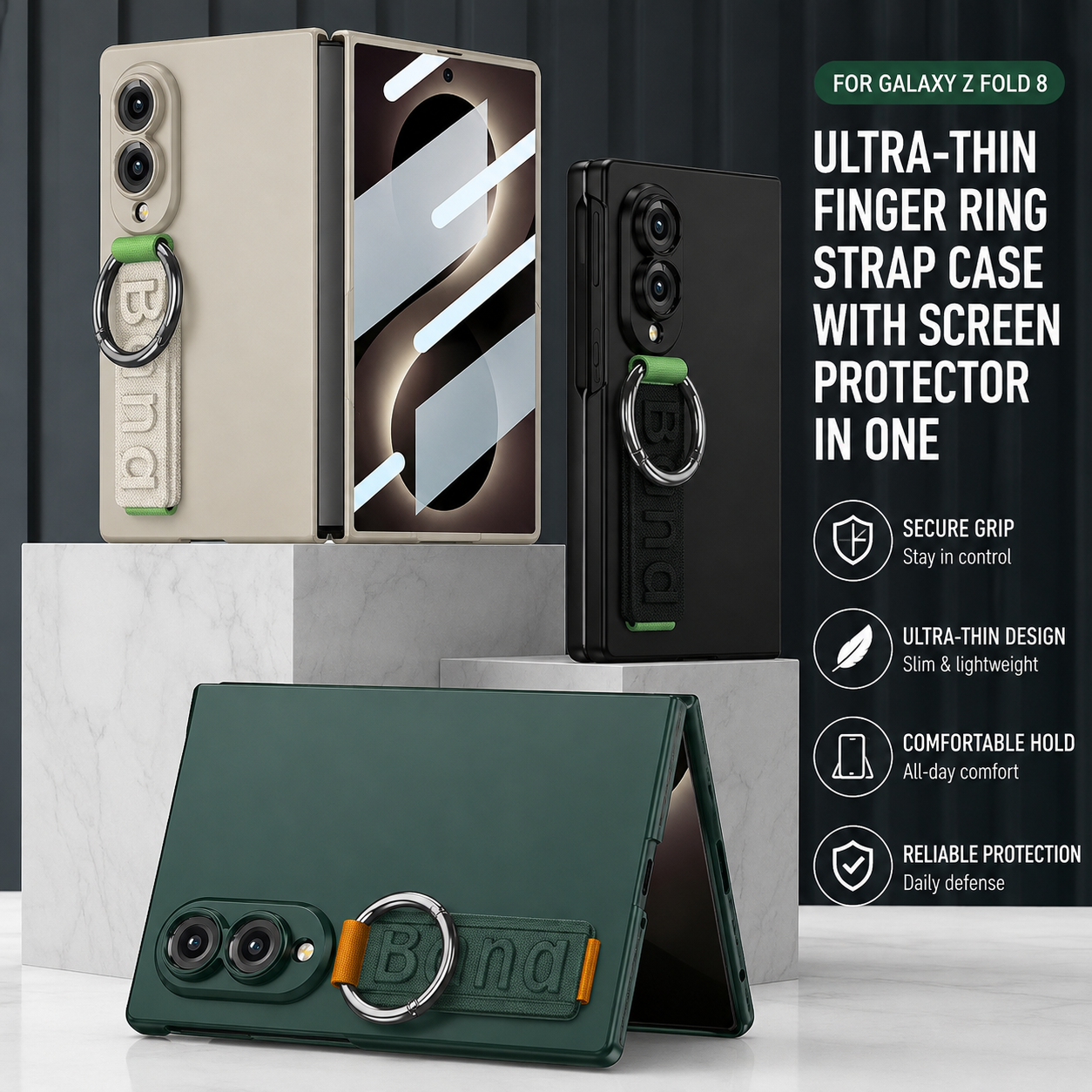 Ultra-Thin Wristband Case For Samsung Galaxy Z Fold 8 Series