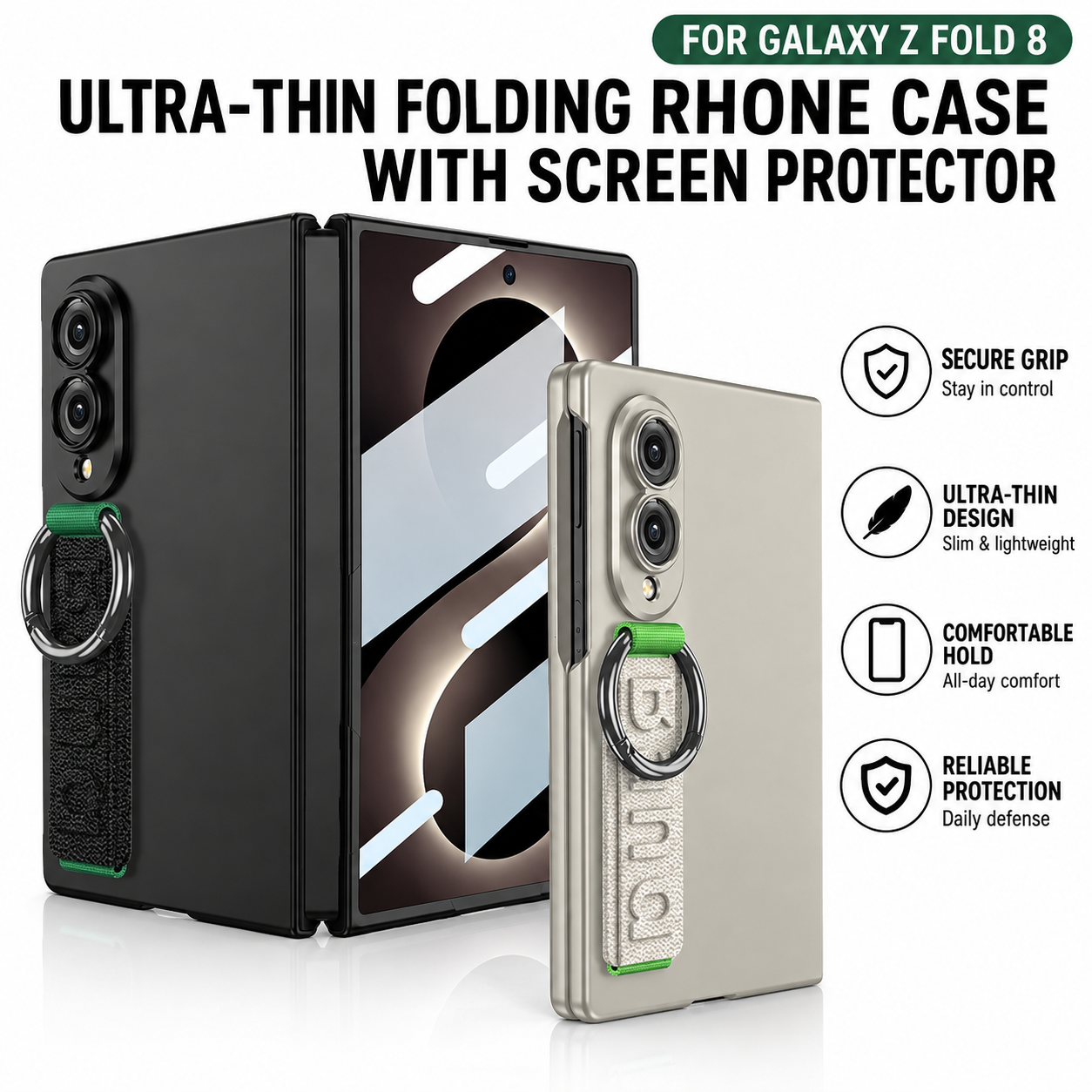 Ultra-Thin Wristband Case For Samsung Galaxy Z Fold 8 Series