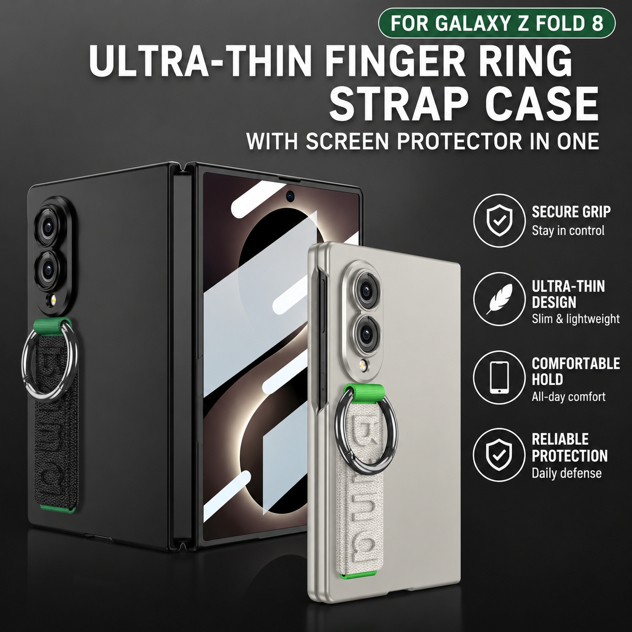 Ultra-Thin Wristband Case For Samsung Galaxy Z Fold 8 Series