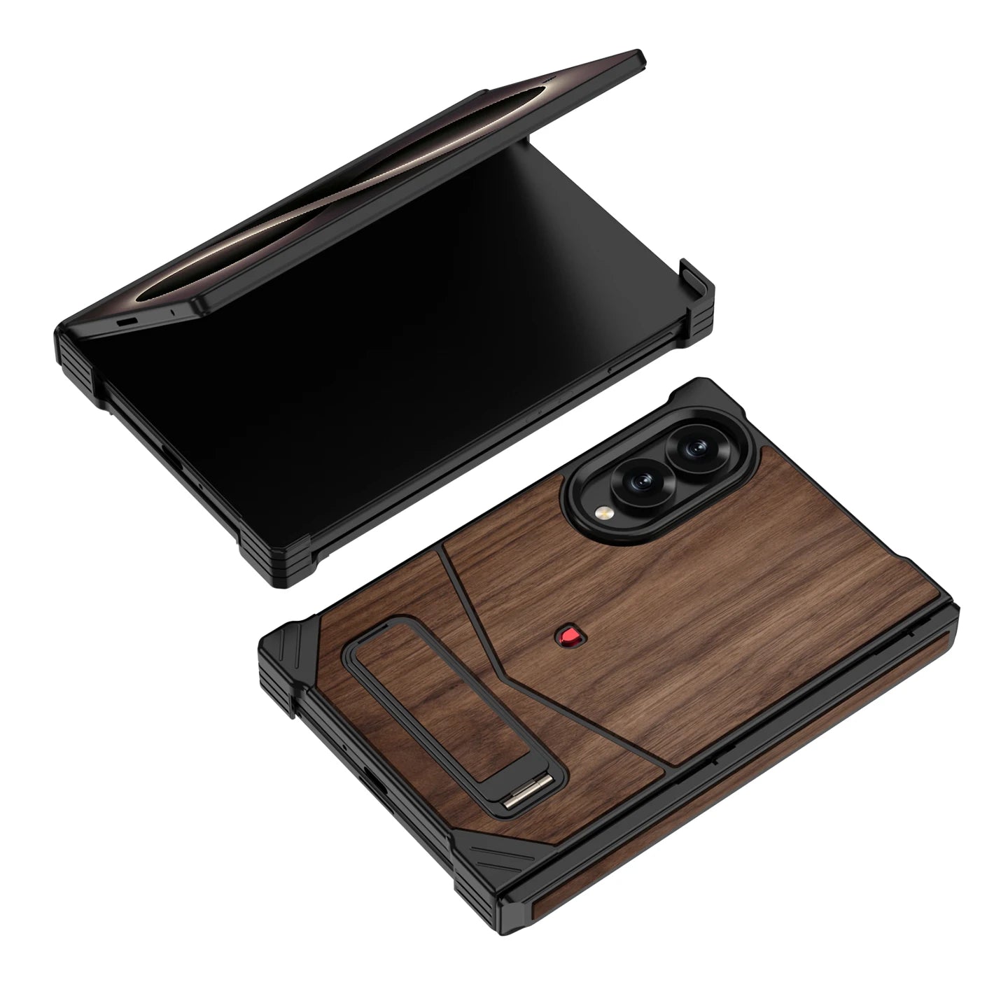 Premium Alloy Wood Stand Case For Samsung Galaxy Z Fold 8