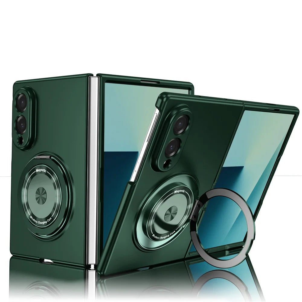 Rotating Magnetic Stand Case with Lens Guard for Samsung Galaxy Z Fold 8
