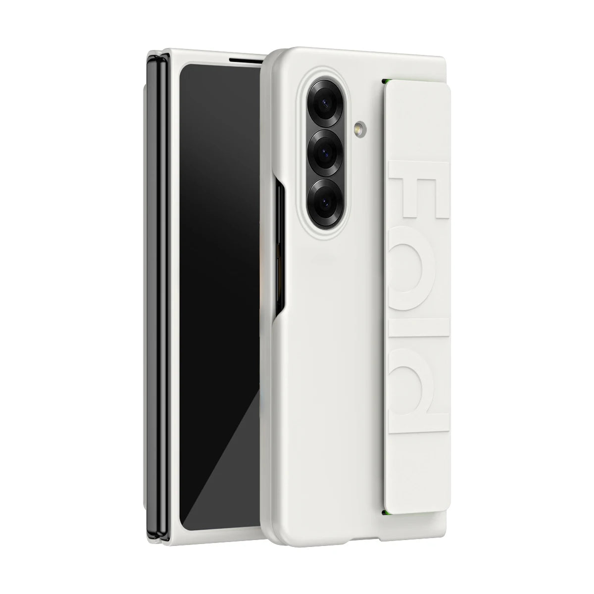 Luxury Matte Slim Case with Wrist Strap for Samsung Galaxy Z Fold 8