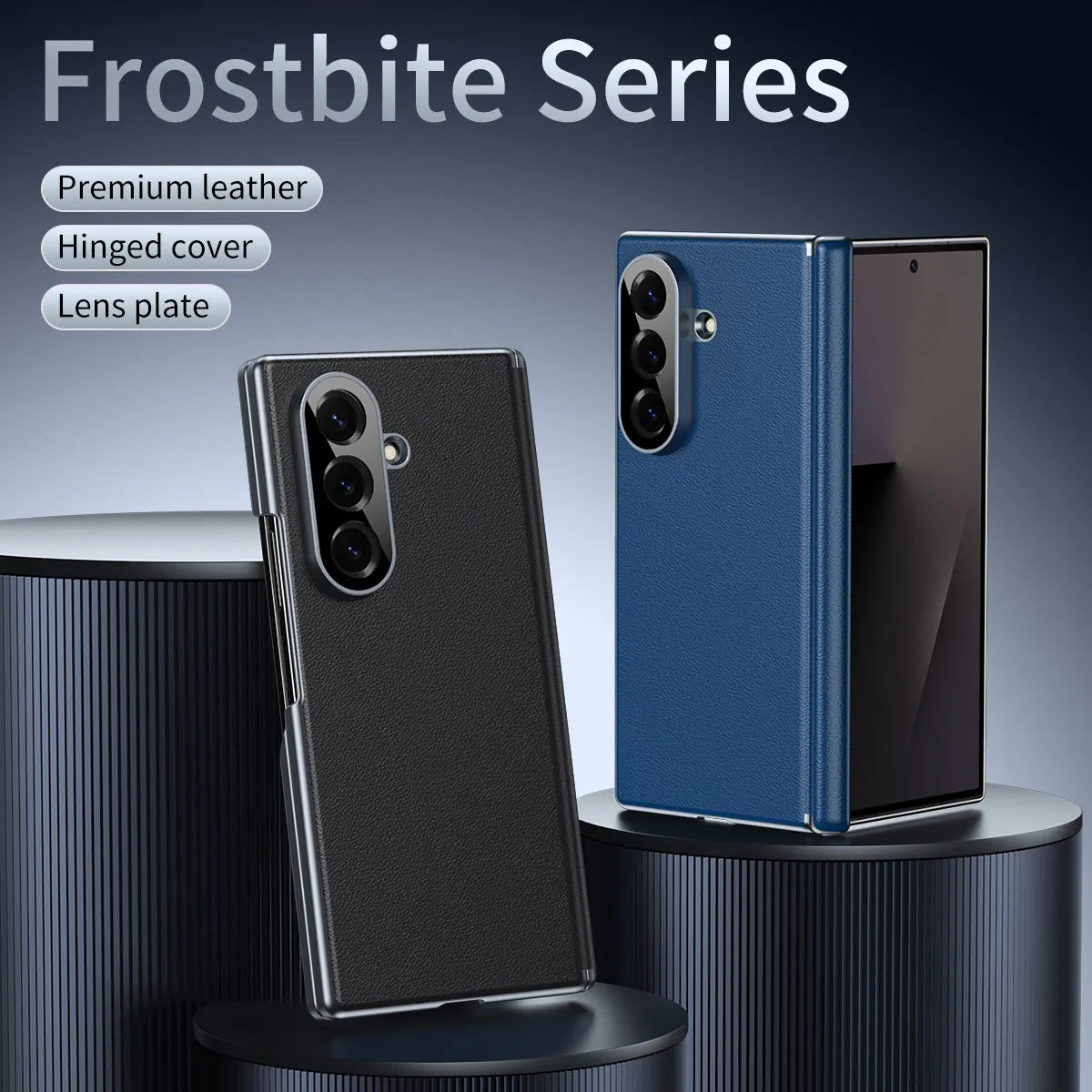 Premium Leather Bilayer Bumper Case for Samsung Galaxy Z Fold 7