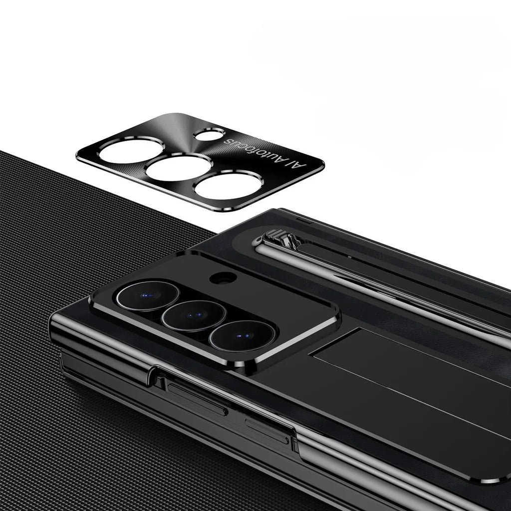 Leather Kickstand Case with S Pen Slot for Samsung Galaxy Z TriFold