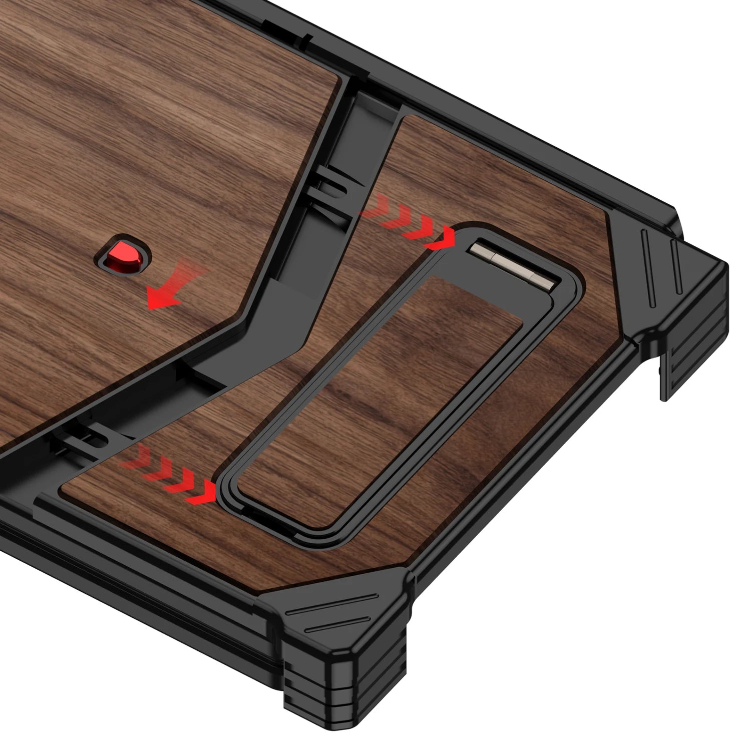 Premium Alloy Wood Stand Case For Samsung Galaxy Z Fold 8