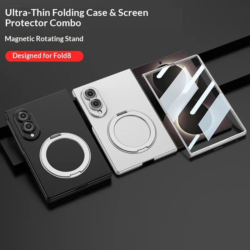 360° Magnetic Ring Stand Case For Galaxy Z Fold 8 Series