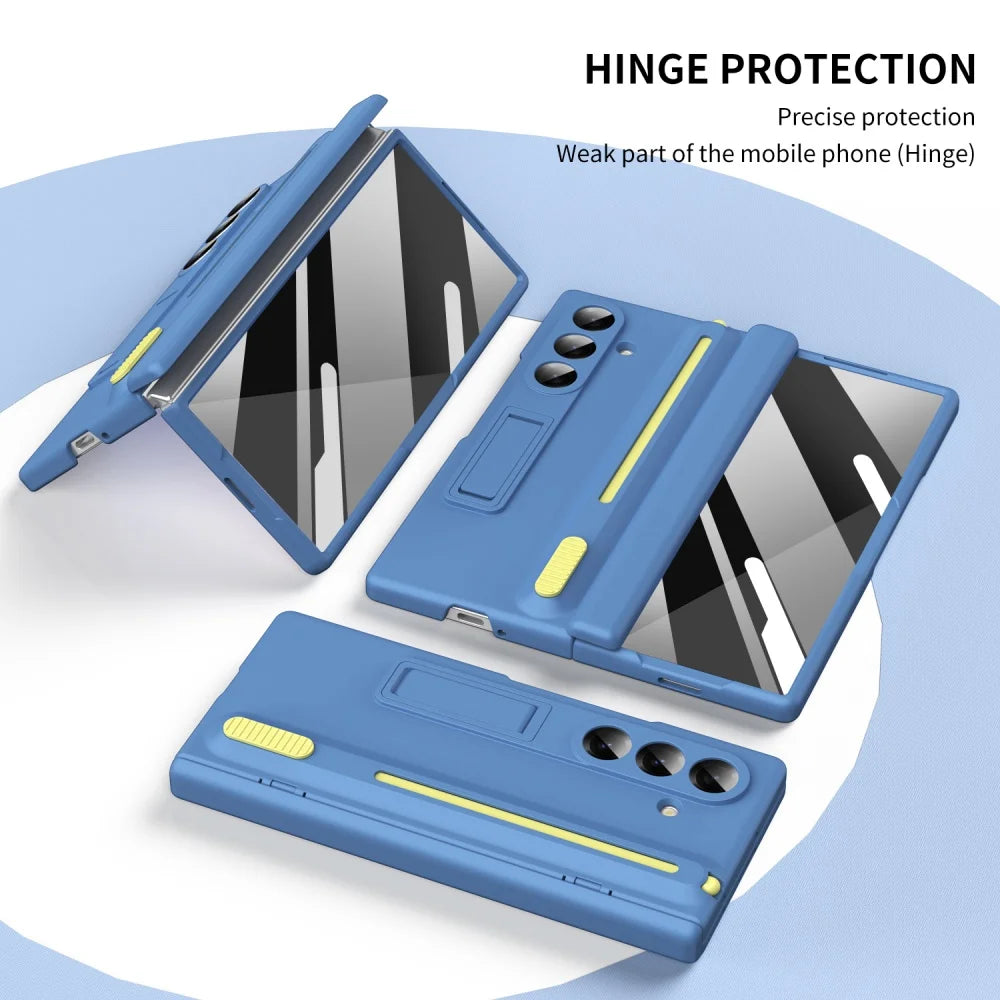 Luxury Shockproof Case with Fold-Out Stand & S Pen for Samsung Galaxy Z Fold 8