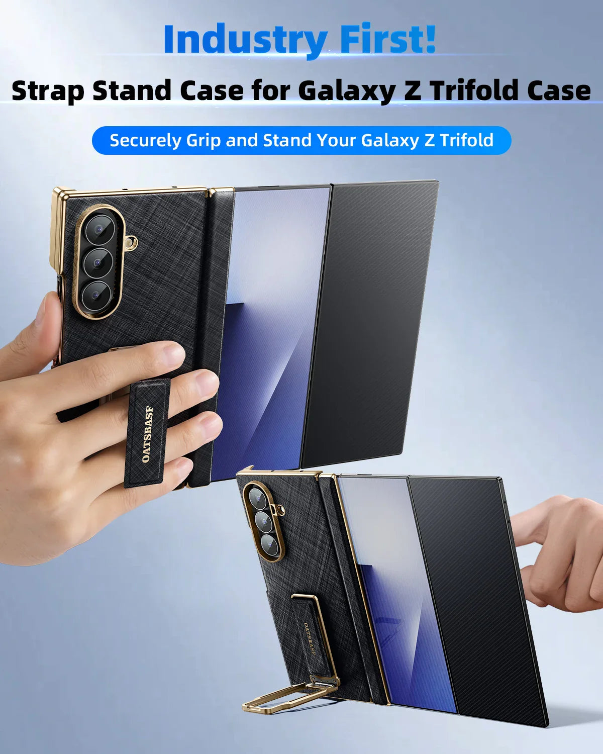 Luxury Strap Stand Case for Galaxy Z Trifold