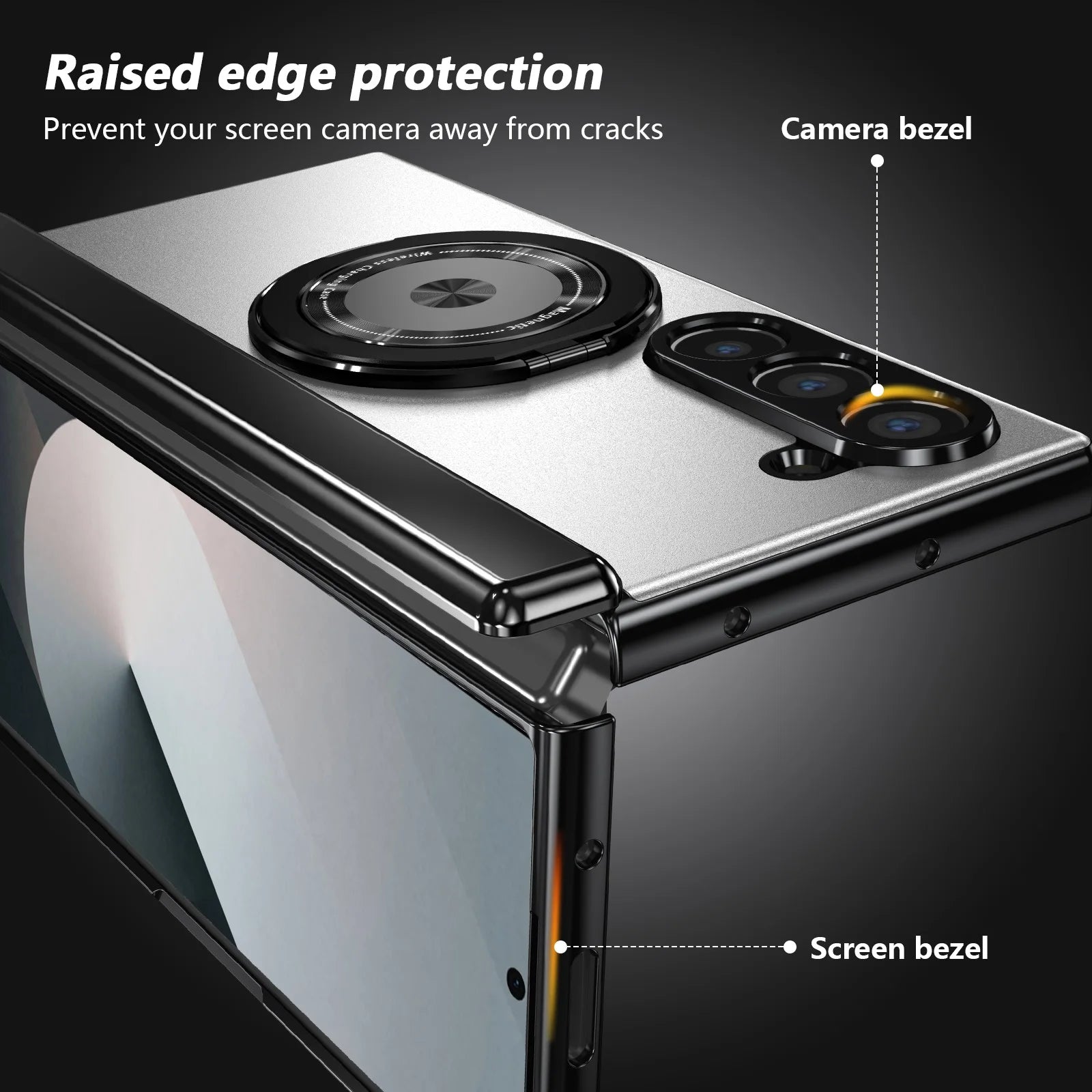 Aluminum Alloy Case with 360° Ring Kickstand for Samsung Galaxy Z Fold 7