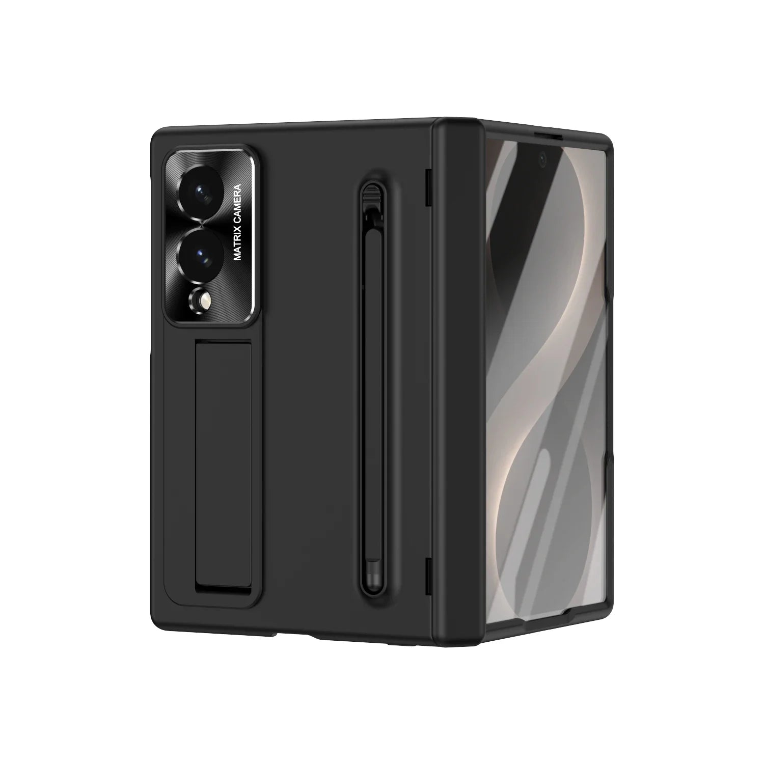 Slim Stand Case with Pen Slot & Fill Light for Samsung Galaxy Z Fold 8 Ultra