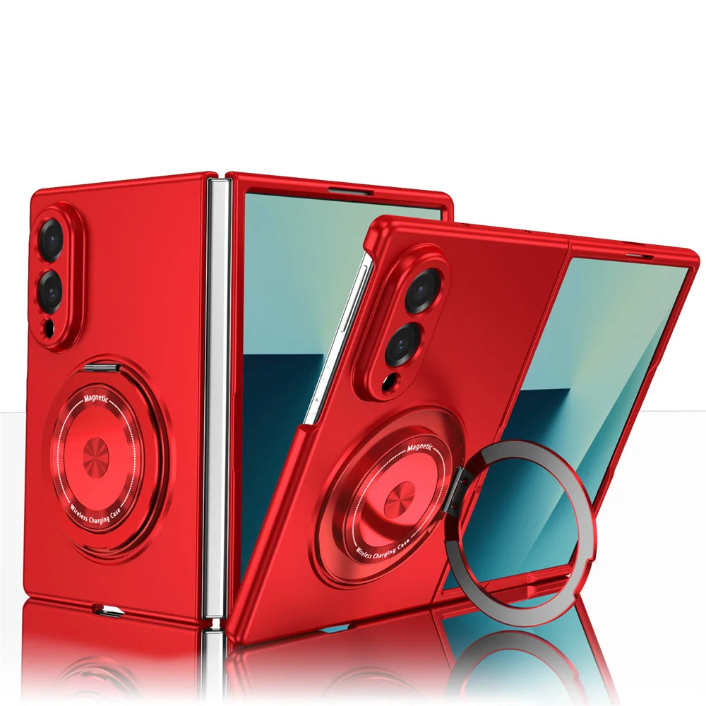 Rotating Magnetic Stand Case with Lens Guard for Samsung Galaxy Z Fold 8