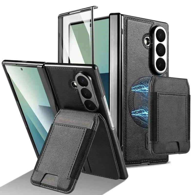 2-in-1 MagSafe Leather Wallet Case with Card Holder for Samsung Galaxy Z Fold 7