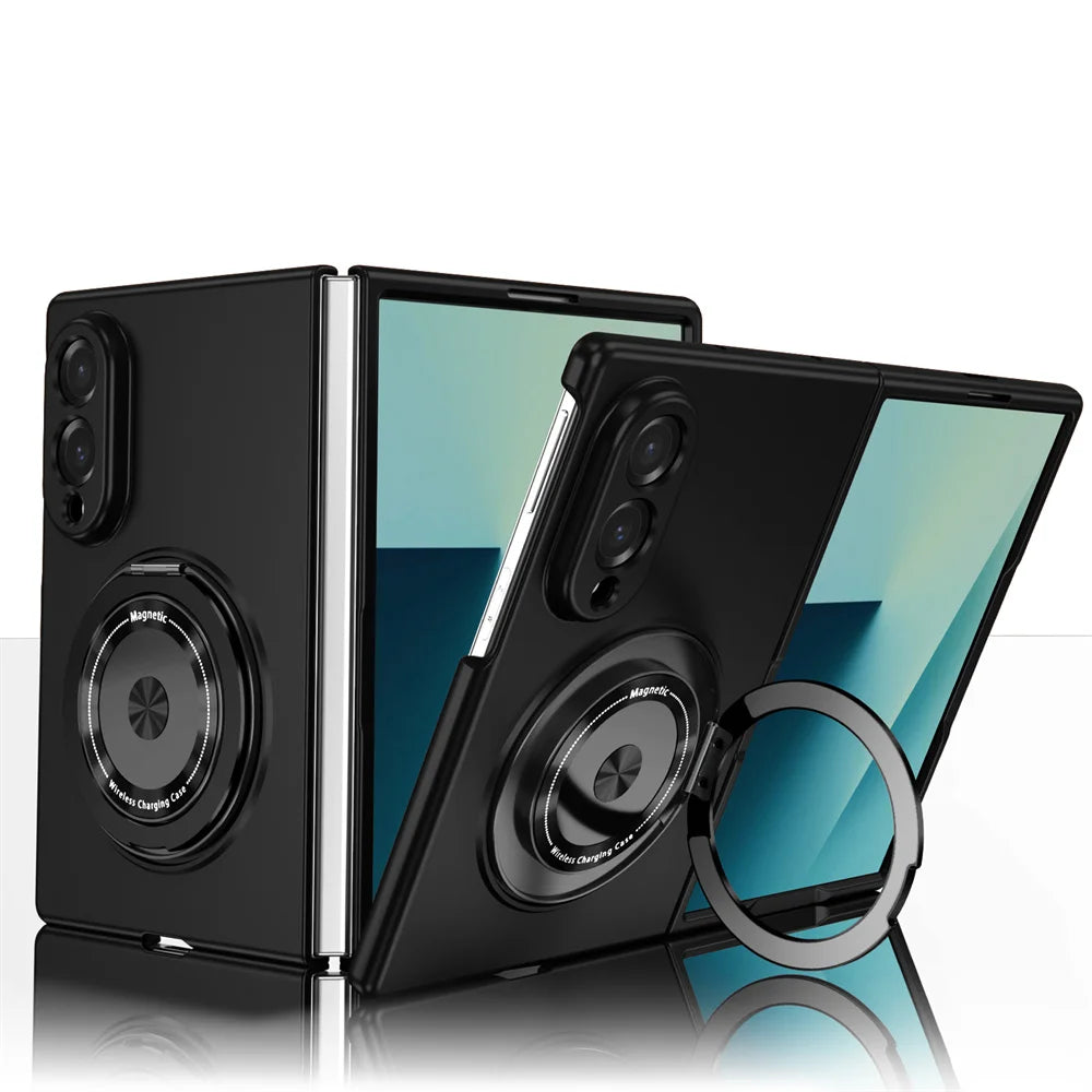 Rotating Magnetic Stand Case with Lens Guard for Samsung Galaxy Z Fold 8