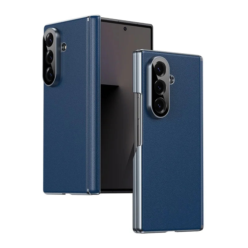 Premium Leather Bilayer Bumper Case for Samsung Galaxy Z Fold 7