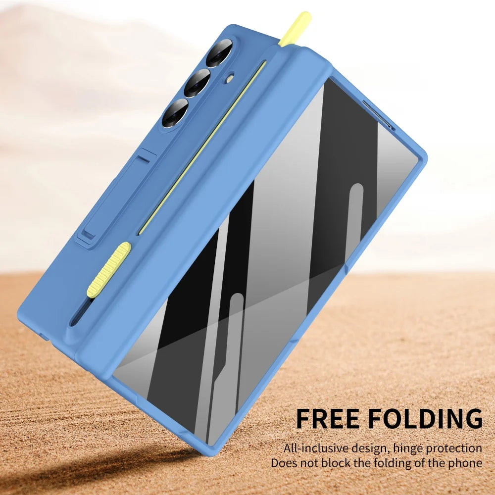 Luxury Shockproof Case with Fold-Out Stand & S Pen for Samsung Galaxy Z Fold 8