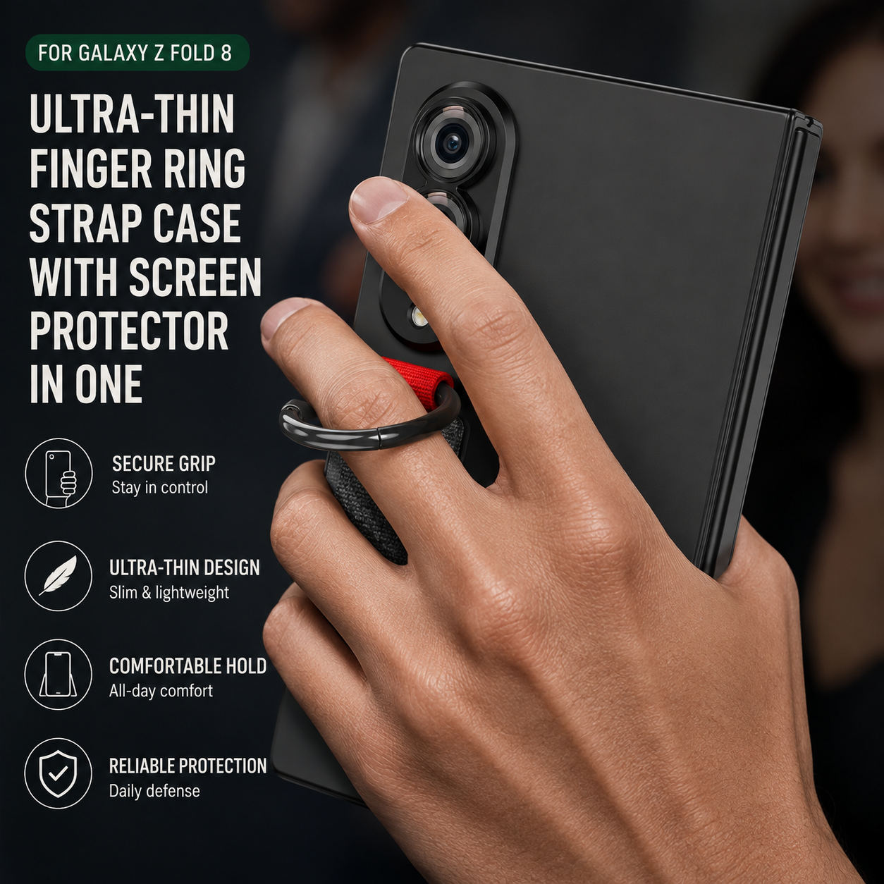 Ultra-Thin Wristband Case For Samsung Galaxy Z Fold 8 Series