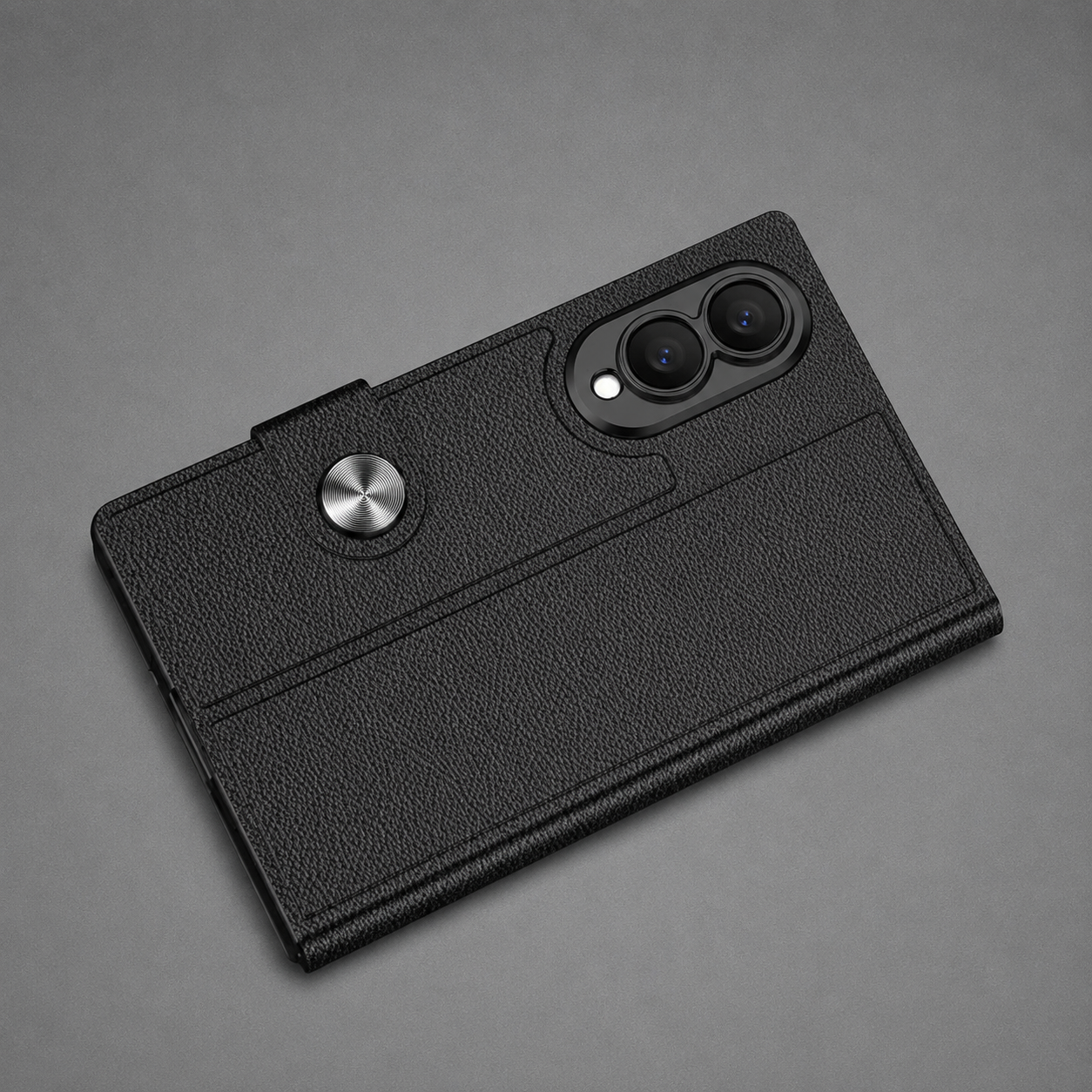 Premium Leather Flip Case For Galaxy Z Fold 8 Series