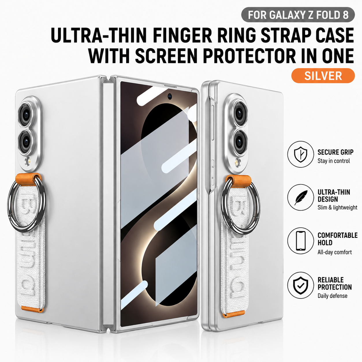 Ultra-Thin Wristband Case For Samsung Galaxy Z Fold 8 Series