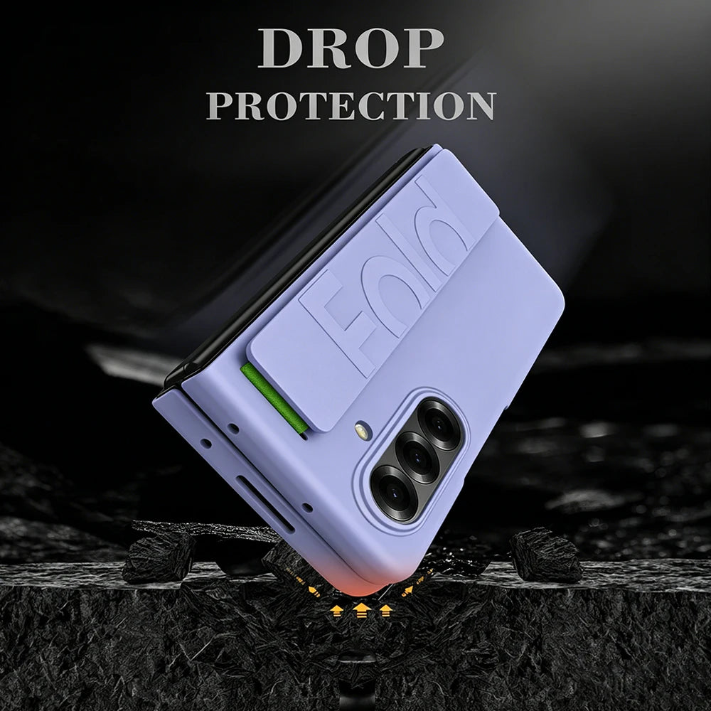 Luxury Matte Slim Case with Wrist Strap for Samsung Galaxy Z Fold 8