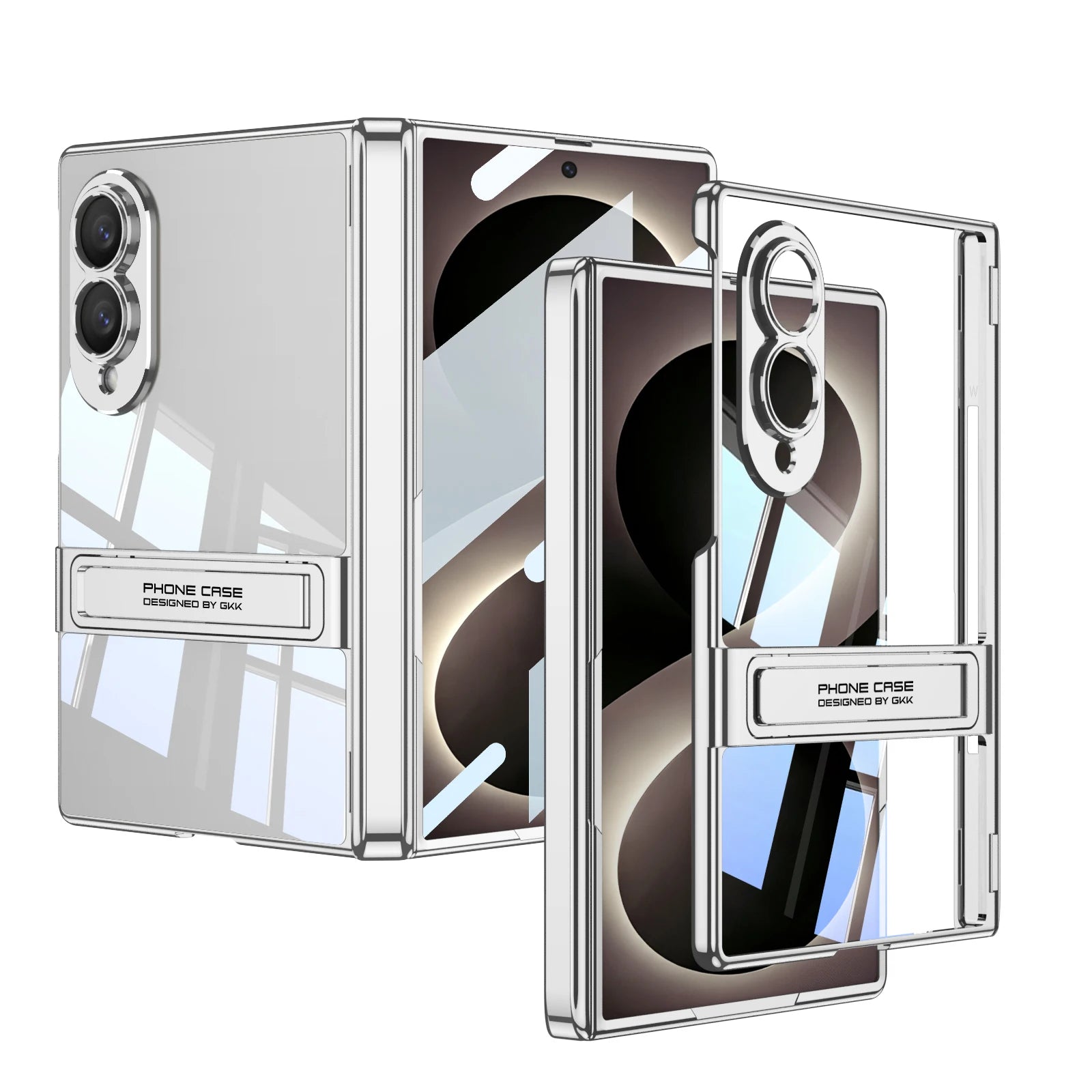 Crystal Clear Kickstand Case for Galaxy Z Fold 8