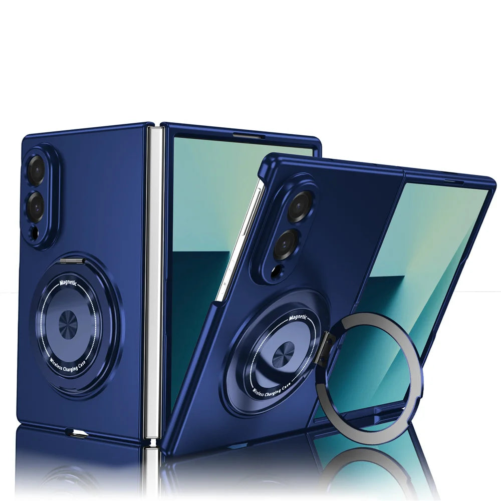 Rotating Magnetic Stand Case with Lens Guard for Samsung Galaxy Z Fold 8
