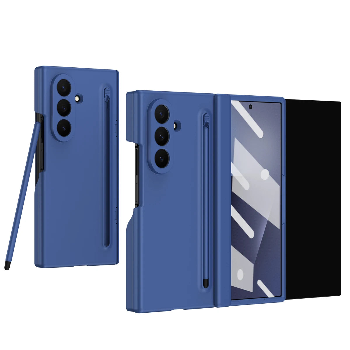 Matte Acrylic Case with S Pen Slot & 9H Glass for Samsung Galaxy Z TriFold