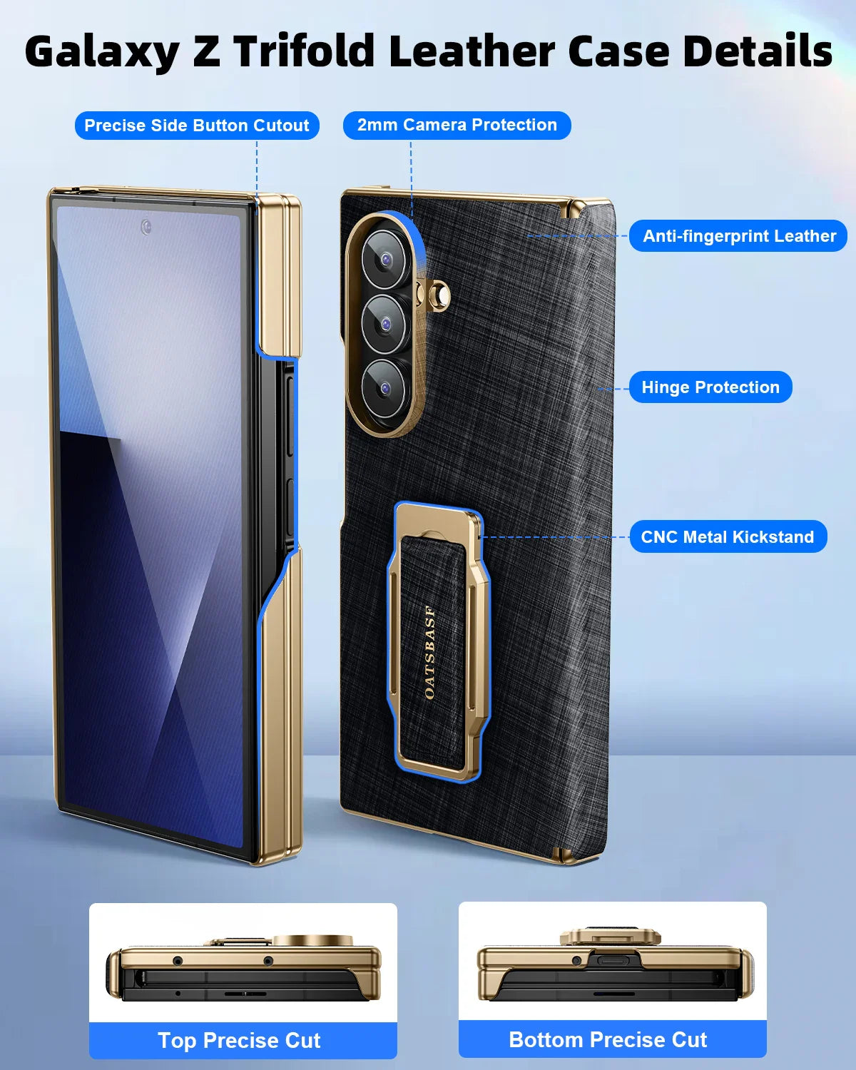 Luxury Strap Stand Case for Galaxy Z Trifold