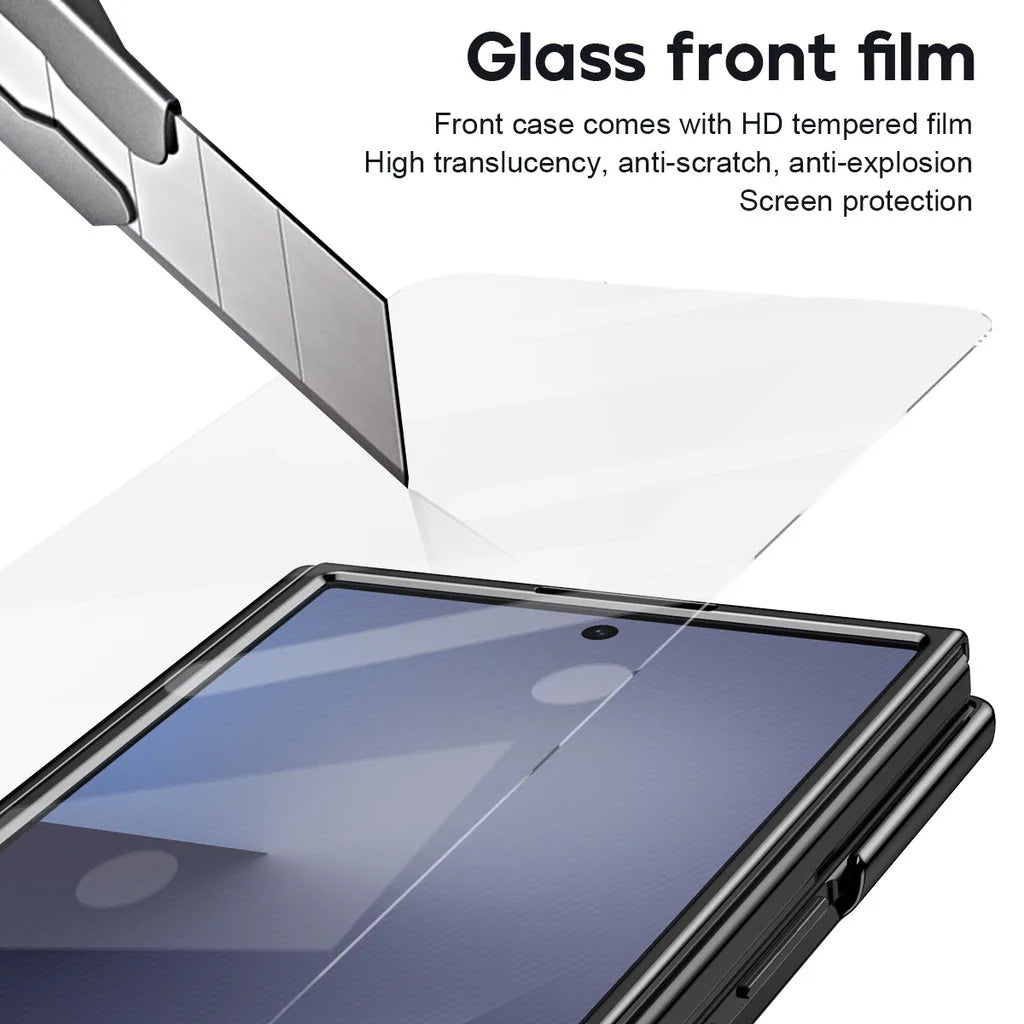 Leather Kickstand Case with S Pen Slot for Samsung Galaxy Z TriFold