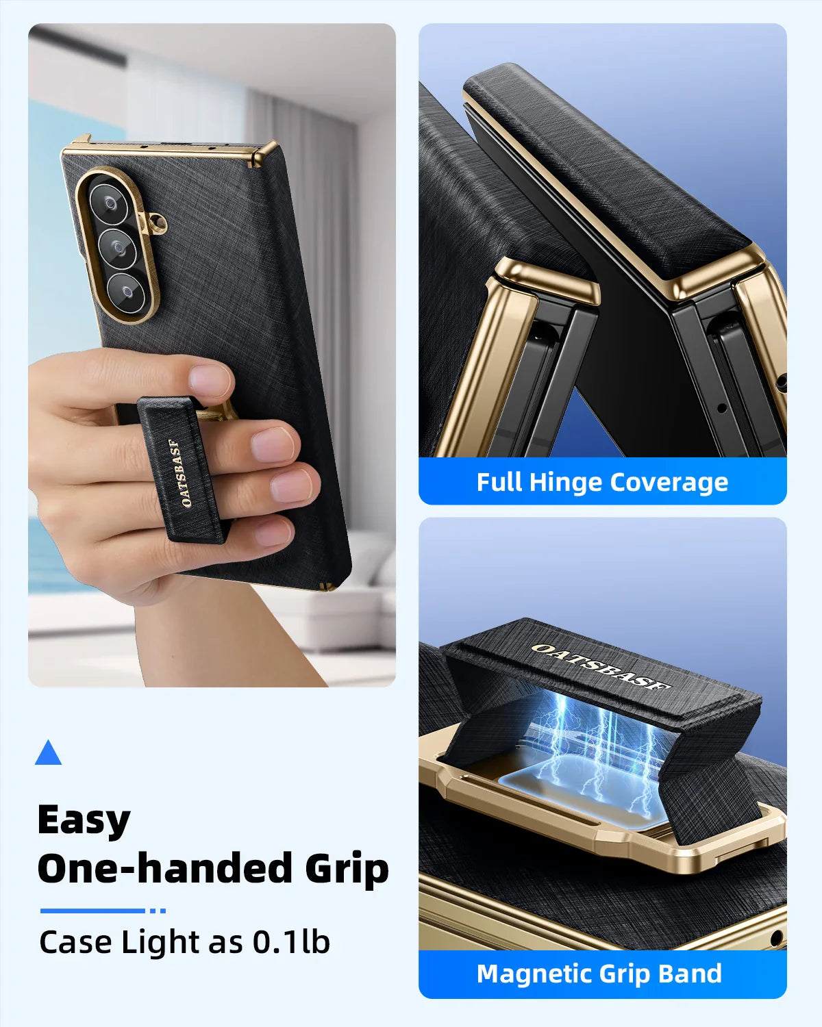 Luxury Strap Stand Case for Galaxy Z Trifold