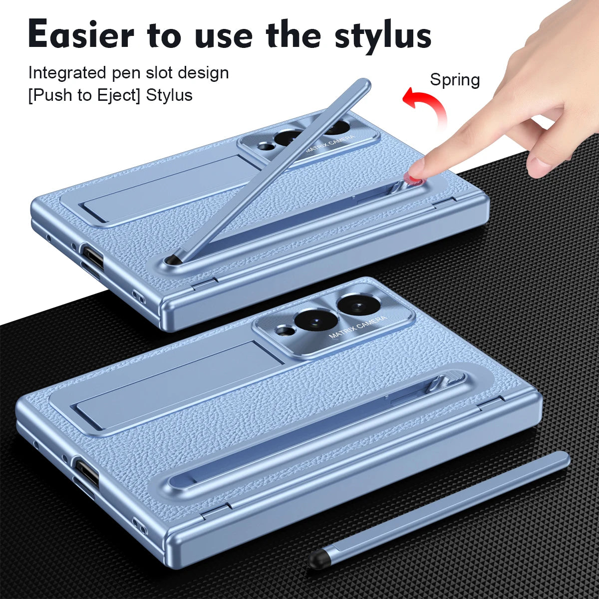 Slim Case with Hidden Stand & Pen Slot for Samsung Galaxy Z Fold 8