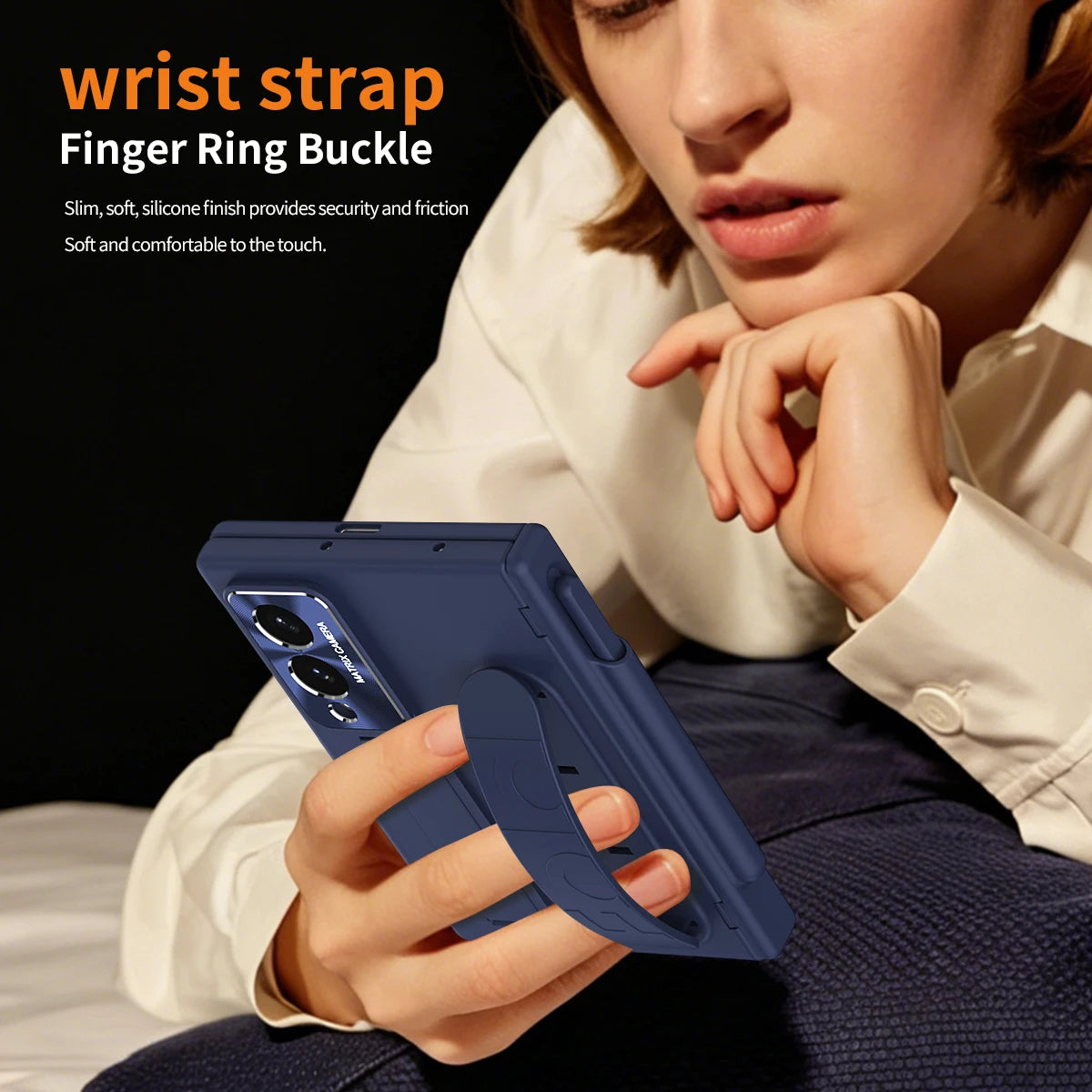 Armor Wristband Case with Hinge Guard & Screen Film for Samsung Galaxy Z Fold 8