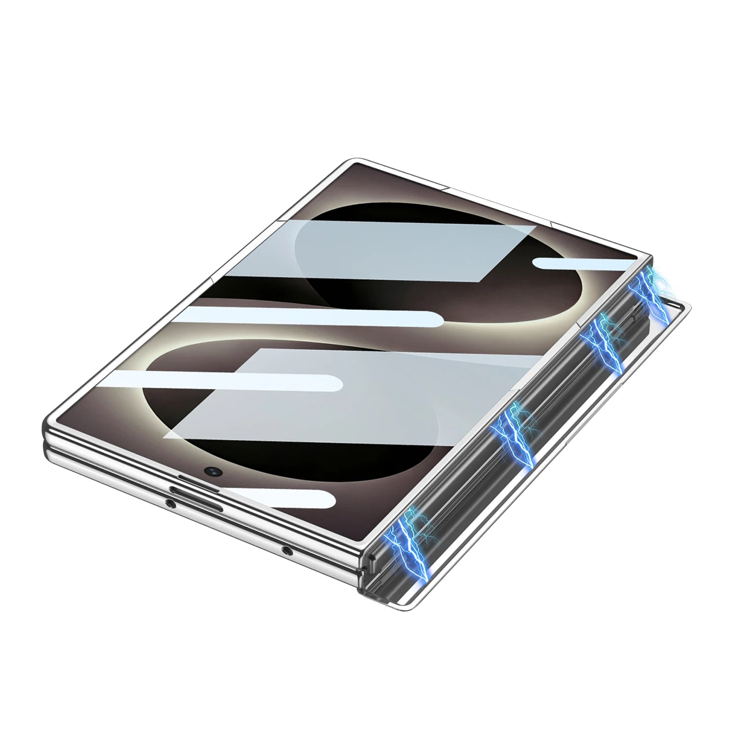 Crystal Clear Kickstand Case for Galaxy Z Fold 8