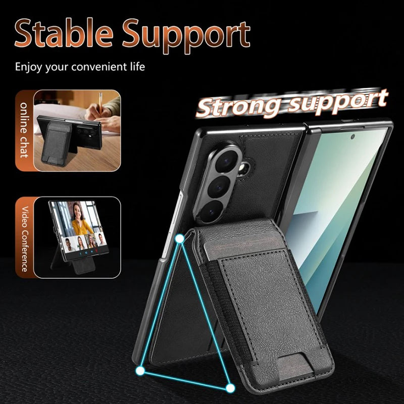 2-in-1 MagSafe Leather Wallet Case with Card Holder for Samsung Galaxy Z Fold 7