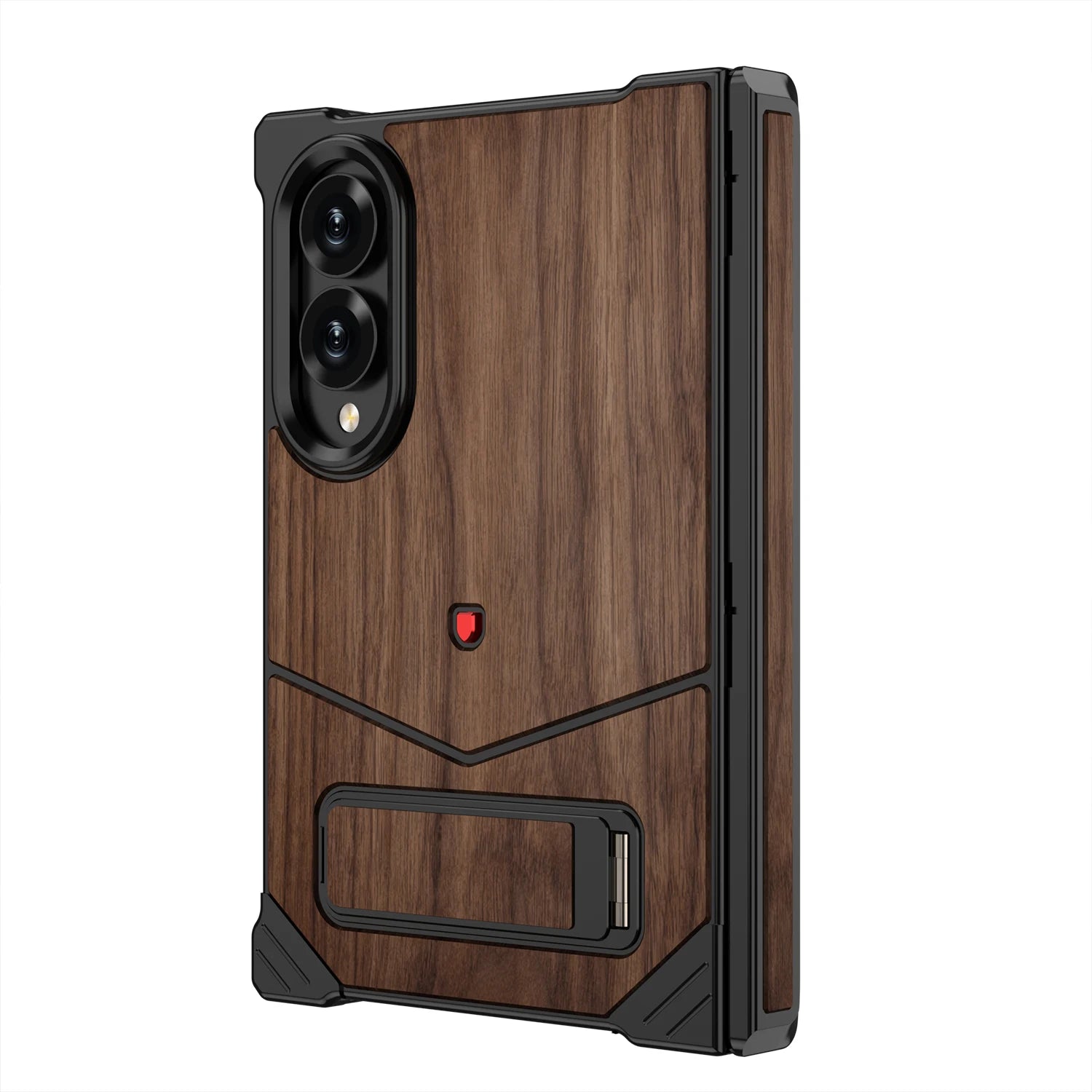 Premium Alloy Wood Stand Case For Samsung Galaxy Z Fold 8