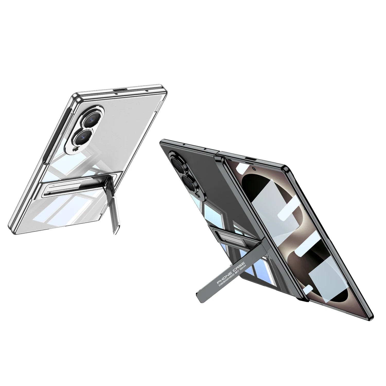 Crystal Clear Kickstand Case for Galaxy Z Fold 8