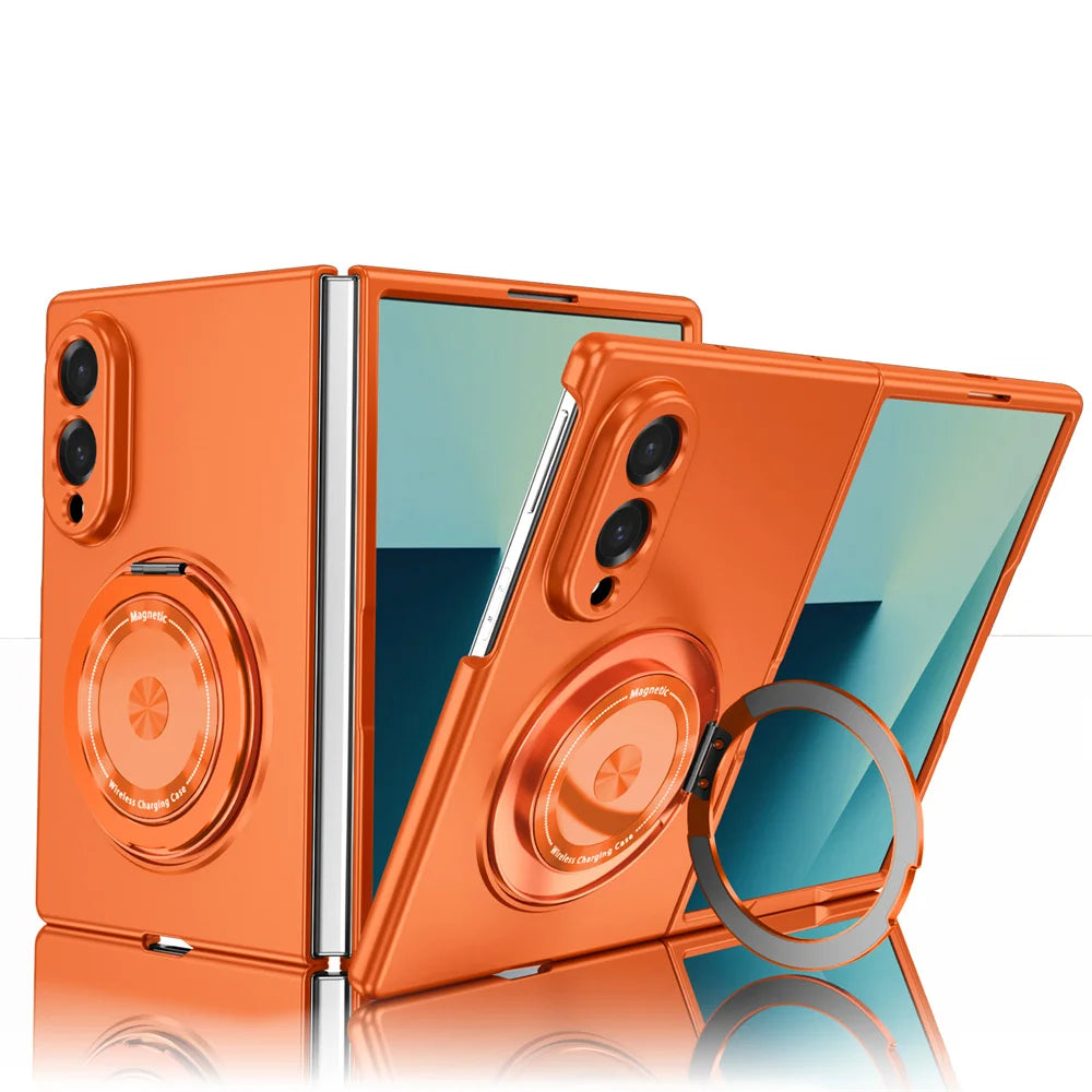 Rotating Magnetic Stand Case with Lens Guard for Samsung Galaxy Z Fold 8