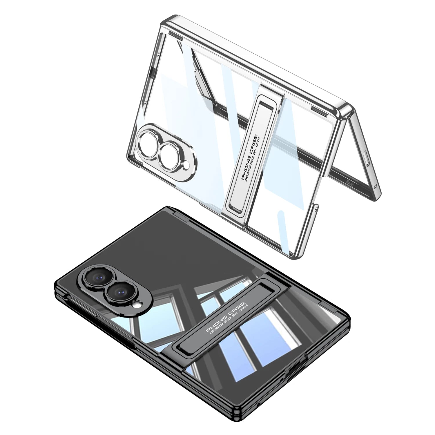 Crystal Clear Kickstand Case for Galaxy Z Fold 8