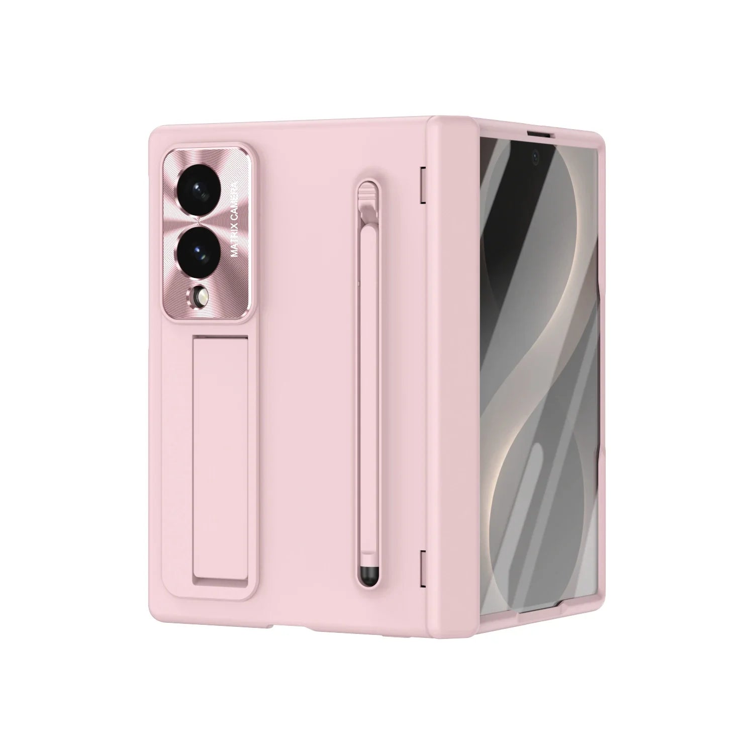 Slim Stand Case with Pen Slot & Fill Light for Samsung Galaxy Z Fold 8 Ultra