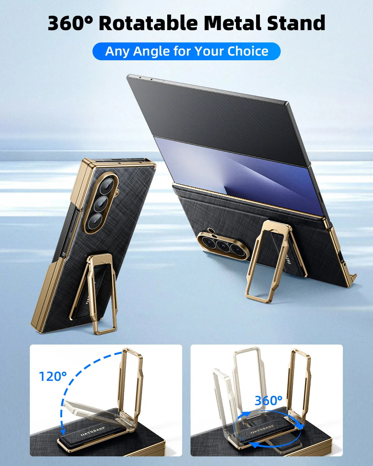 Luxury Strap Stand Case for Galaxy Z Trifold