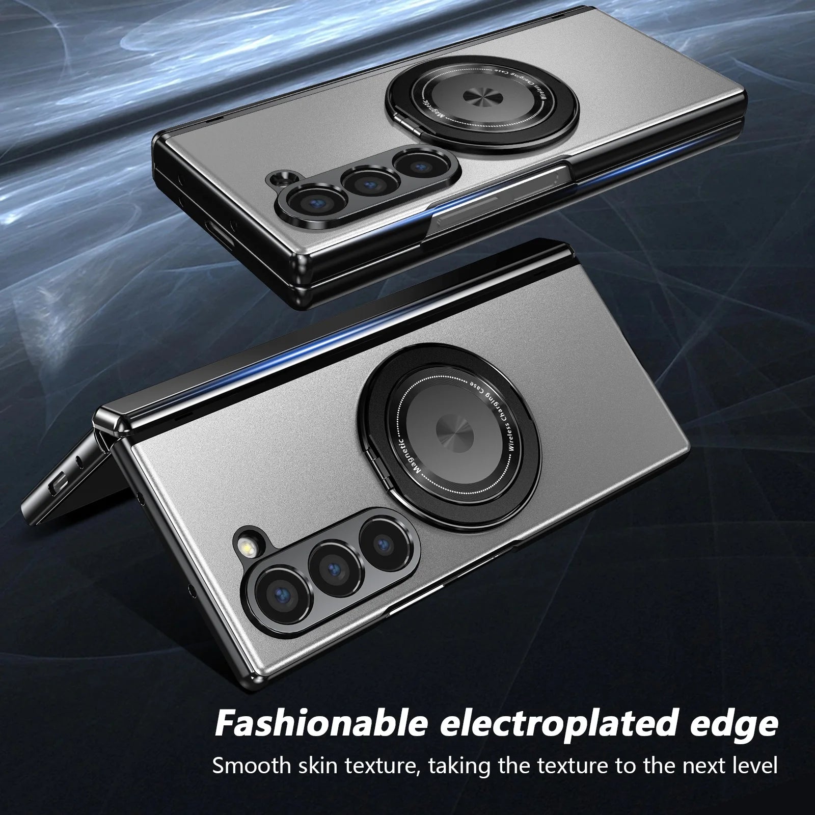 Aluminum Alloy Case with 360° Ring Kickstand for Samsung Galaxy Z Fold 7