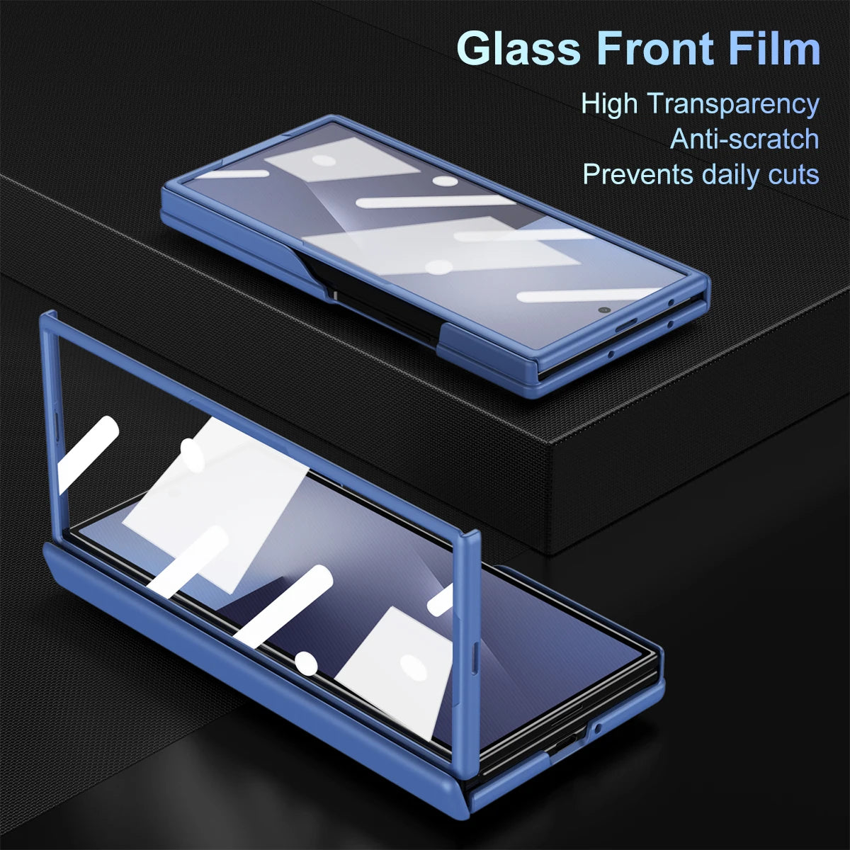 Matte Acrylic Case with S Pen Slot & 9H Glass for Samsung Galaxy Z TriFold