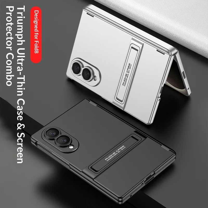 Luxury Slim Matte Invisible Stand Case For Galaxy Z Fold 8 Series