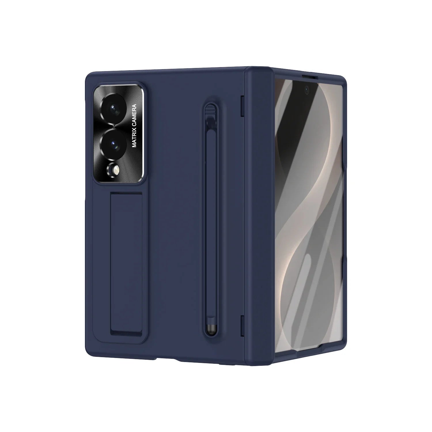 Slim Stand Case with Pen Slot & Fill Light for Samsung Galaxy Z Fold 8 Ultra